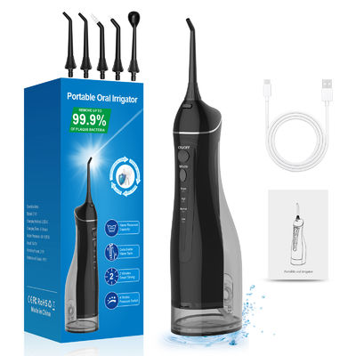Customizable Nozzle Tips Electric Water Flosser 300ml Rechargeable UKCA Certificate