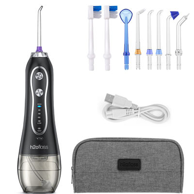 Wireless Dental Oral Irrigator with 5 Jet Tips 5 Cleaning Modes and 30-Day Battery Life