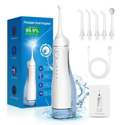 Customizable 300ml IPX7 Electric Water Flosser for Tooth Cleansing and Whitening FDA Certified
