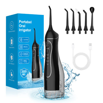 30-Day Usage Time Portable Rechargeable Electric Water Dental Flosser with 300ml Water Tank Capacity