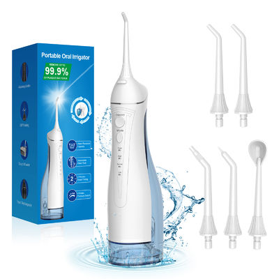 Cordless Rechargeable Handheld Dental Water Flosser with Large Tank and 5 Nozzle Tips