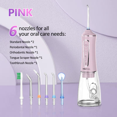 Multi Pik Ipx7 المهنية المحمول تنظيف الأسنان الاختيار المبيض الأسنان الكهربائية الفموية 400ml الخيط المياه Flosser Waterflosser