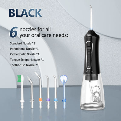 Mouth Jet Teeth Cleaning Professional Portable 400mL Pik Dental Irrigator Oral Floss Pick Electric Water Flosser Waterflosser