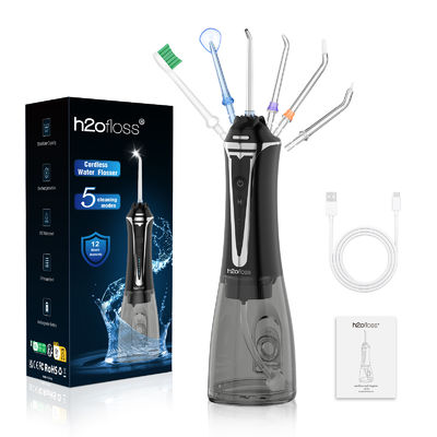 300ml Ipx7 Cordless Teeth Oral Irrigator Portable Dental Floss Tooth Cleaner Rechargeable Electric Water Flosser for Home Travel
