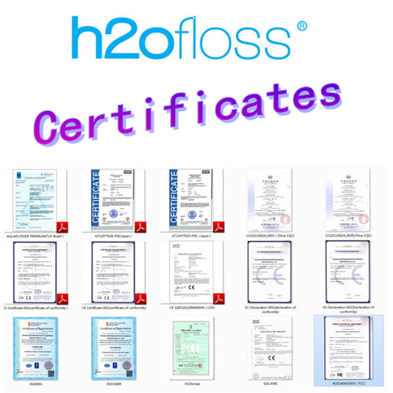 Água sem corda Flosser dental de Electric, IPX7Waterproof recarregável Irrigator oral portátil para o curso da casa, os 5 modos e 6 o jato T