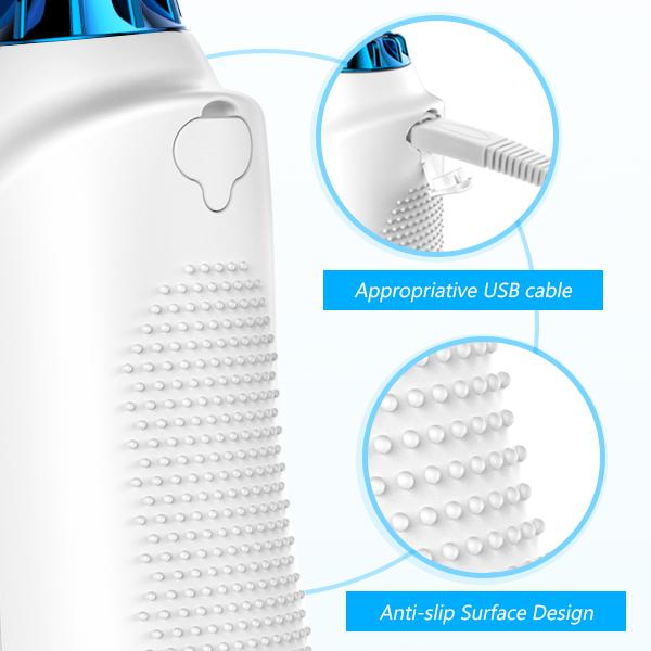 Electric Irrigator oral para os dentes, as cintas, o líquido de limpeza impermeável dos dentes sem corda da água Flosser, recarregável dentais & IPX7